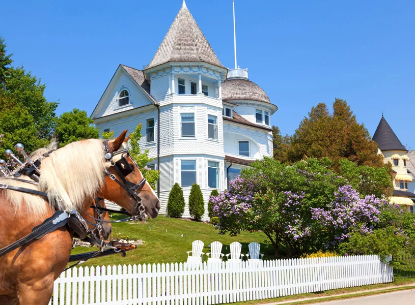 Victorian Cottage, Mackinac Island, Michigan, USA