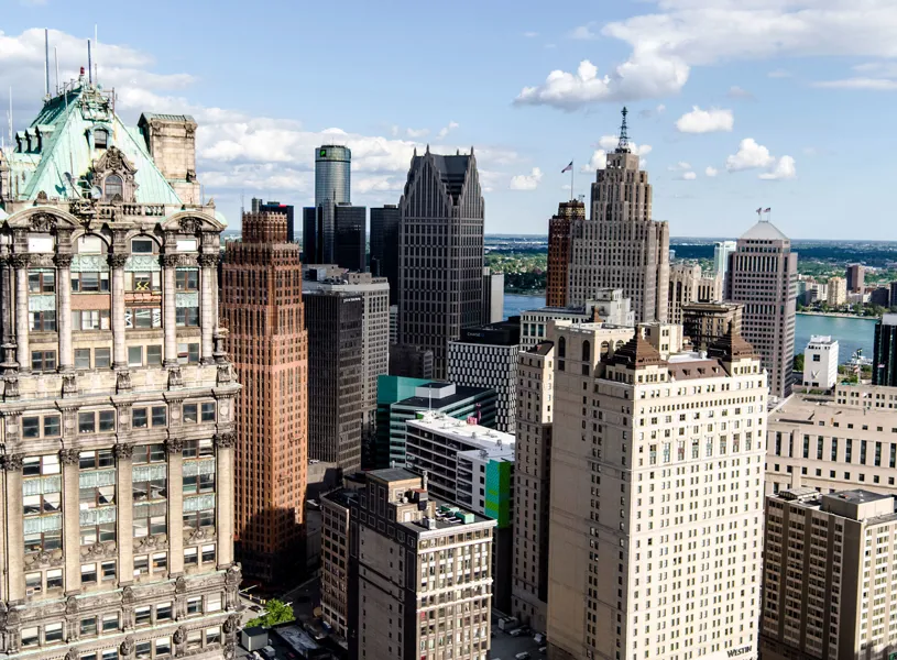 Cityscape, Detroit, Michigan, USA