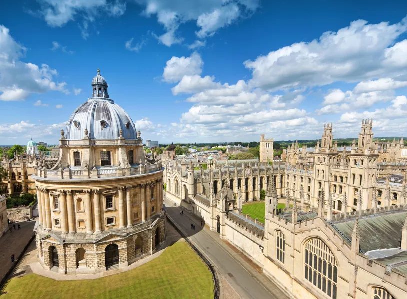 The Radcliffe Camera and All Souls College in Oxford, England 