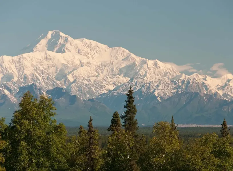 Scenic view of the Alaska Mountain Range Talkeetna, Alaska
