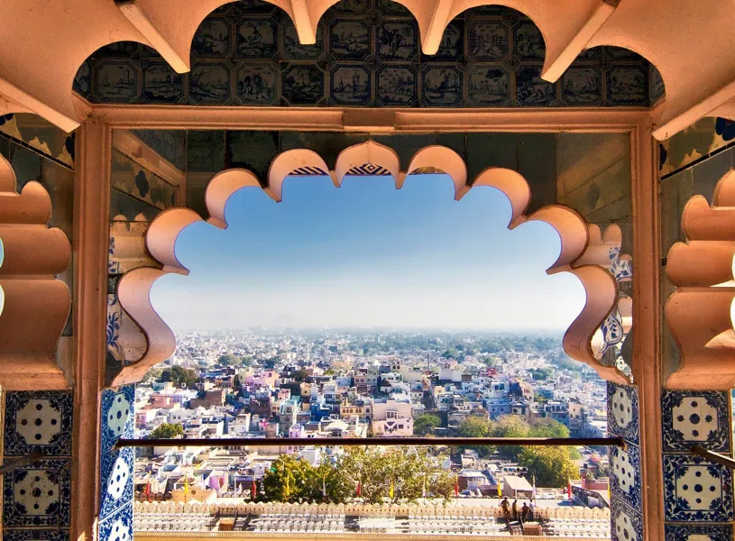 A cityscape of Udaipur, India