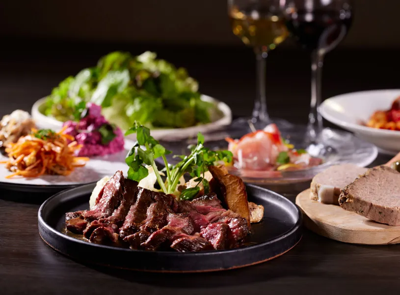 Dinner at amazing restaurant, Tokyo, Japan