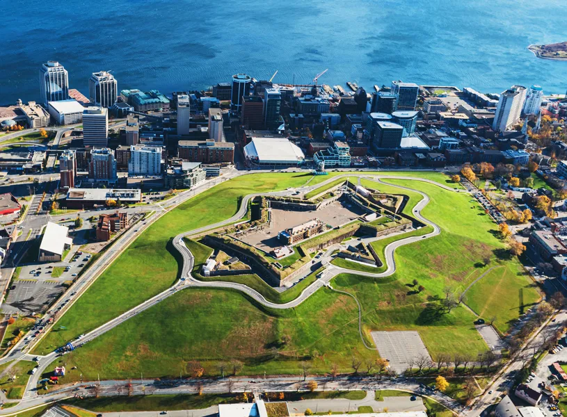View of Citadel Hill National Park, Halifax, Nova Scotia, Canada
