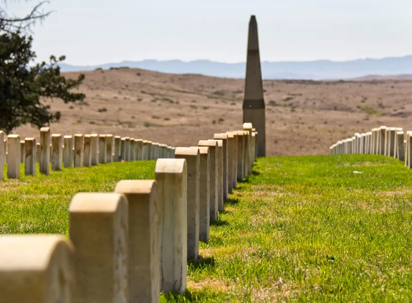 Little Bighorn graveyard, Montana, USA