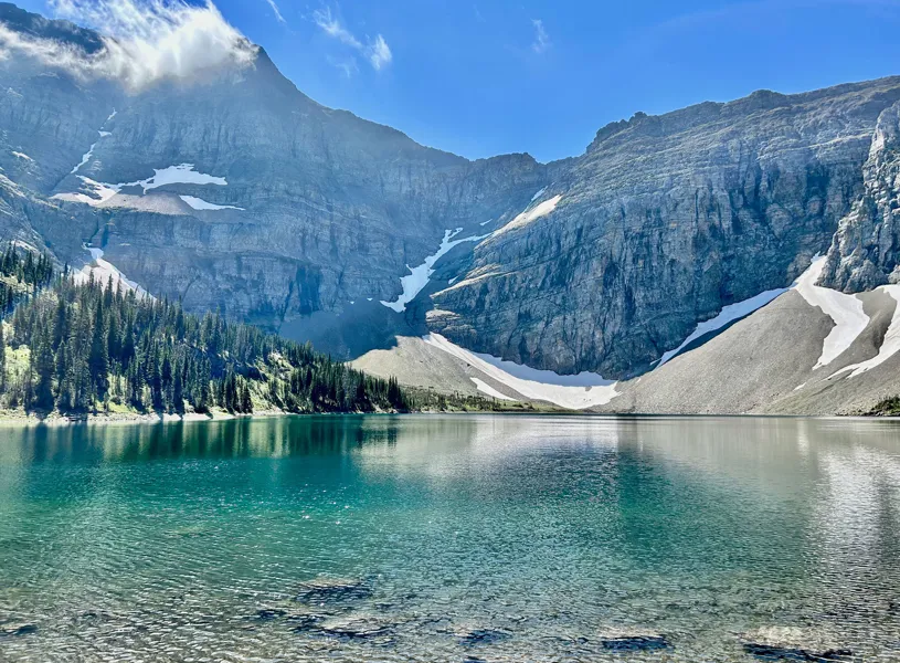 Crypt Lake hike in Waterton Lakes National Park, Alberta, Canada