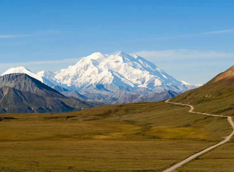 View of Alaska's Mt. McKinley, Denali, Alaska, USA