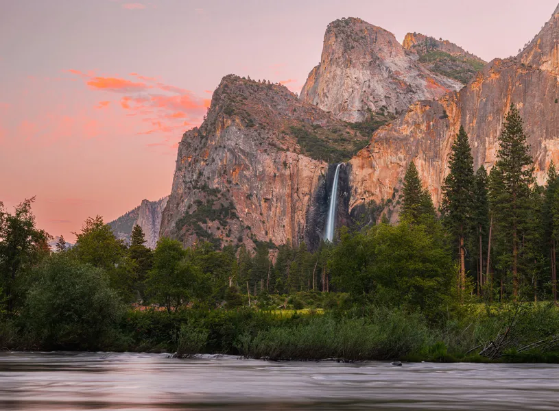 Bridalveill Fall of Yosemite National Park, California, USA