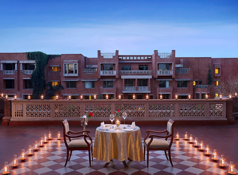 Terrace at the ITC Rajputana Jaipur, India
