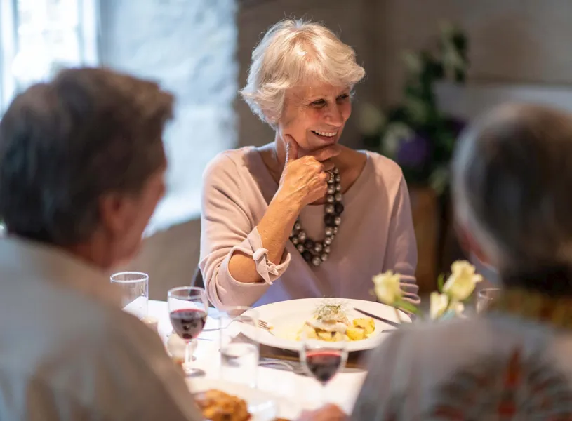Enjoy Dinner with fellow guests 