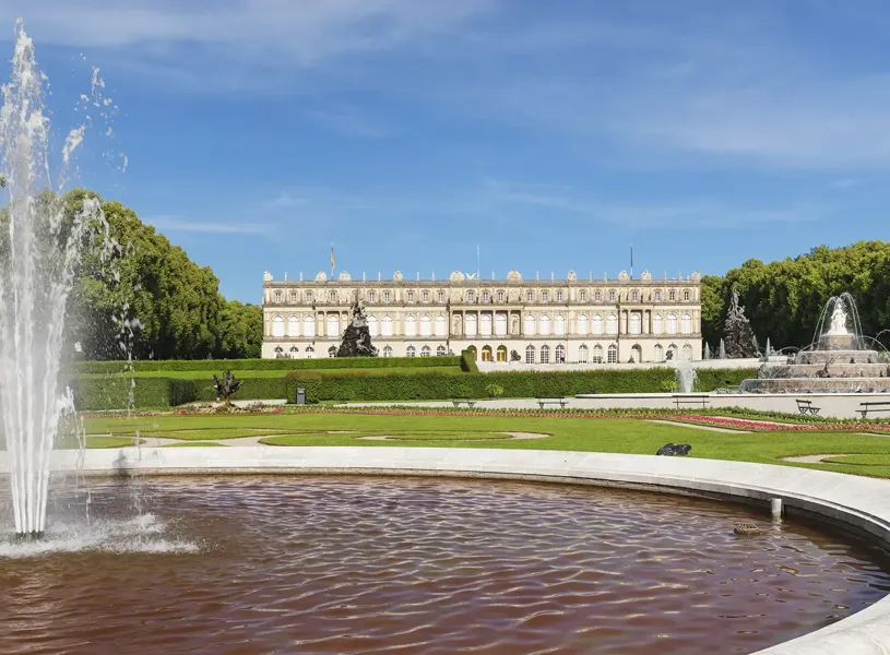 Herrenchiemsee Palace Lake Chiemgau Upper Bavaria Germany