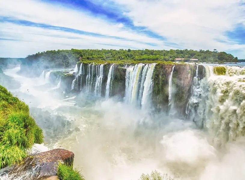 Overlooking Iguazu Waterfall Iguazu Falls Argentina