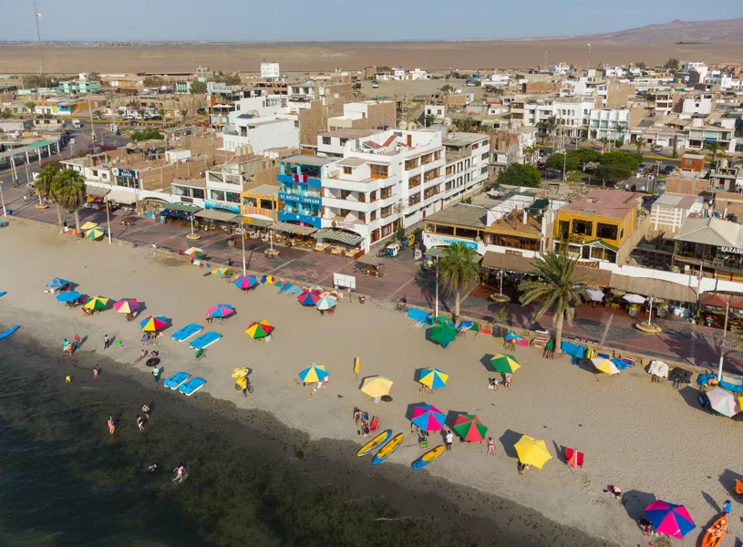 Paracas beach, Paracas in Peru