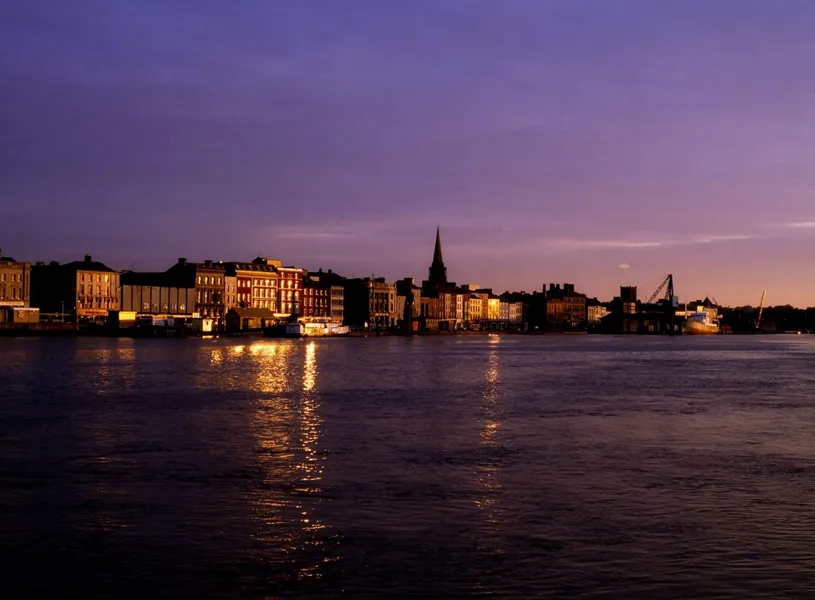 Waterford City at sunset, Waterford, Ireland