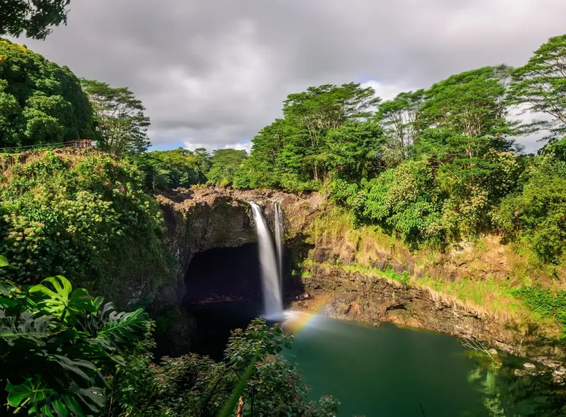 Rainbow Falls Hilo Hawaii Usa 