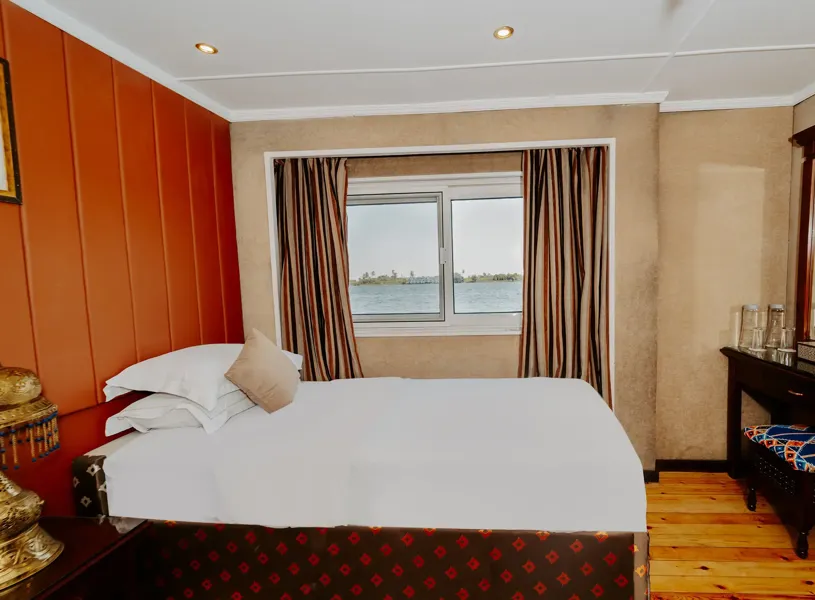 Guest room on the Dahabiyya Judi Nile Cruise on The Nile in Egypt
