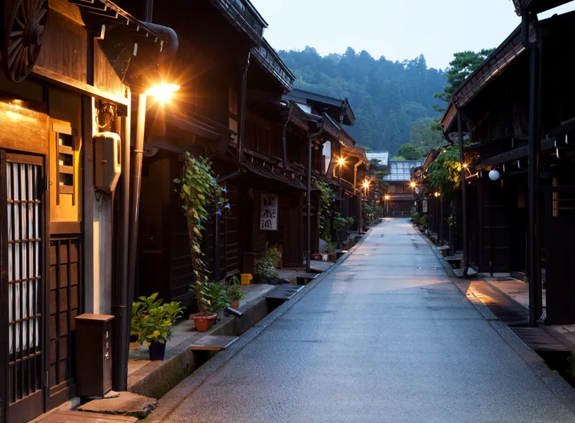 Cityscape of Takayama city, Takayama, Japan
