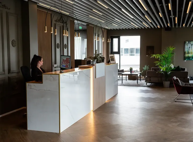 Hotel Vesturland Pool Reception Borgarnes Iceland
