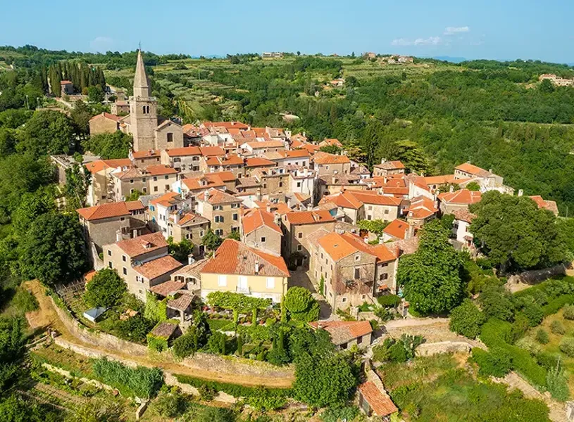 Groznjan Town Istra Croatia 