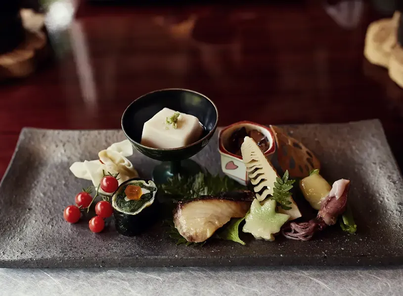 Authentic Dining Kaiseki Lunch Kyoto Japan 