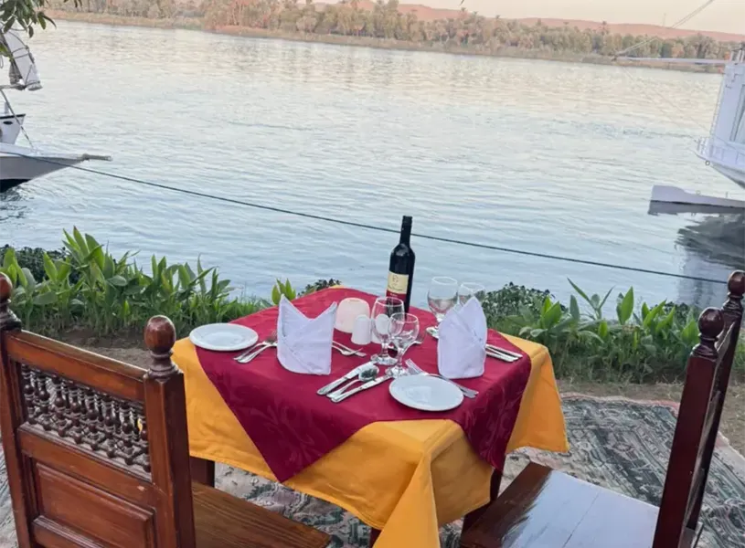 Dinner On Al Ramady Private Island The Nile Egypt
