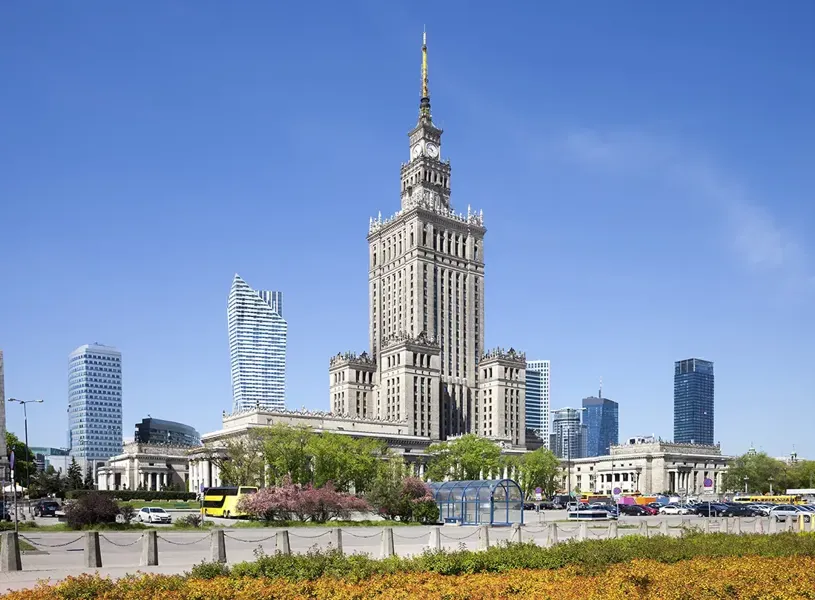 Palace0of Culture And Science Warsaw Poland 