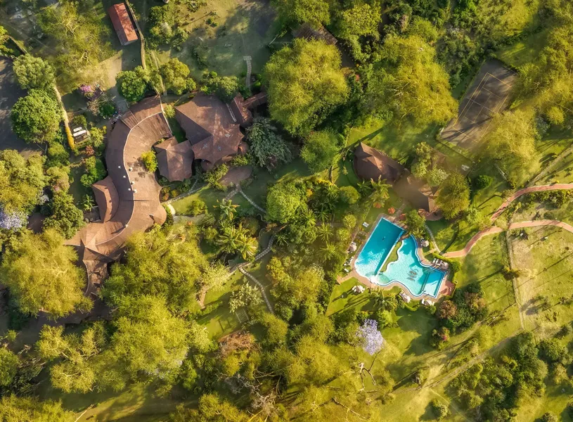 Overhead View Sopa Lodge Lake Naivasha