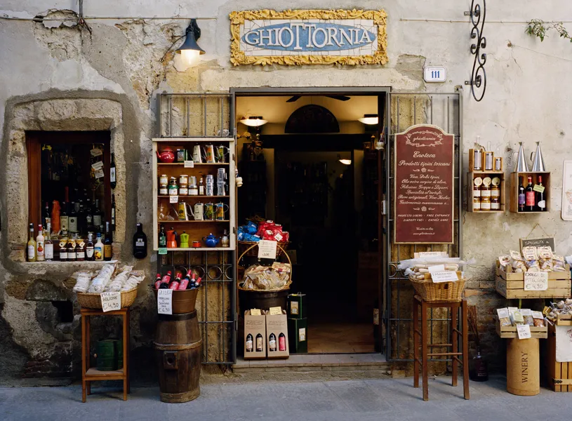 Traditional Shop Front, Pitgliano, Italy