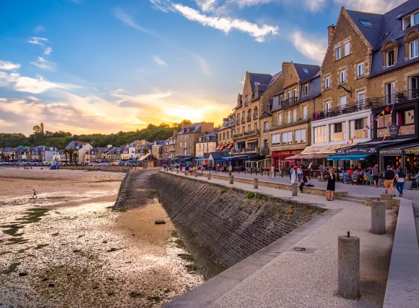 Coastal Village of Cancale in Brittany, France