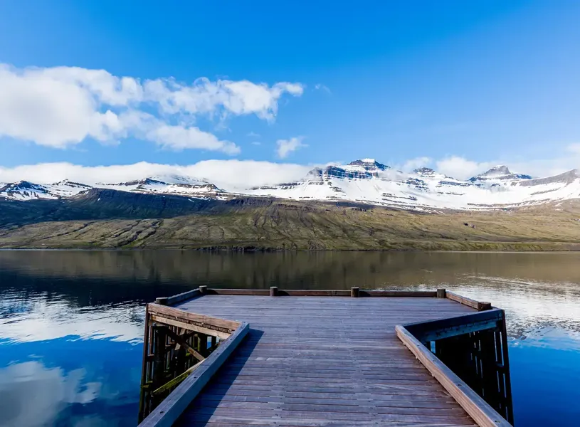Exterior Pier Fosshotel Eastfjords Faskrudsfjordur Iceland