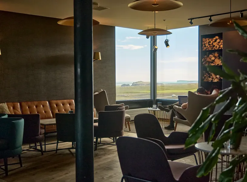 Lounge Fosshotel Glacier Lagoon Jokulsarlon Iceland