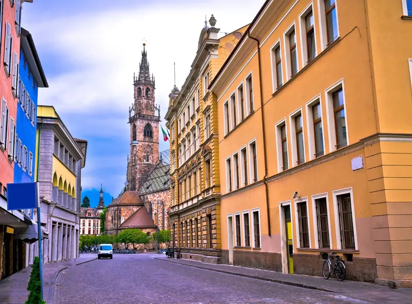 Town Street Bolzano Italy 