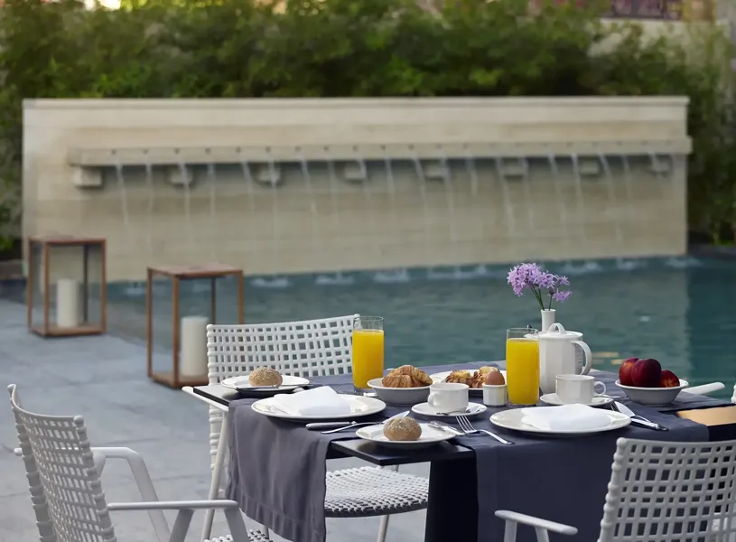 Samaria Hotel Pool Area Chania Crete Greece
