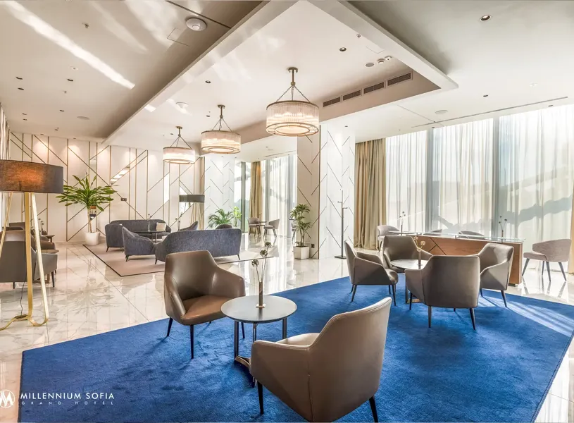 Lounge Grand Hotel Millennium Sofia Bulgaria